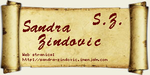 Sandra Zindović vizit kartica